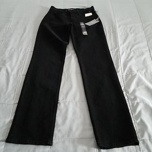 NWTS NYDJ BLK DENIM SLIMMING JEANS SIZE 00
